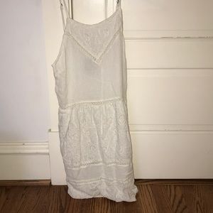 Super dry white floral dress